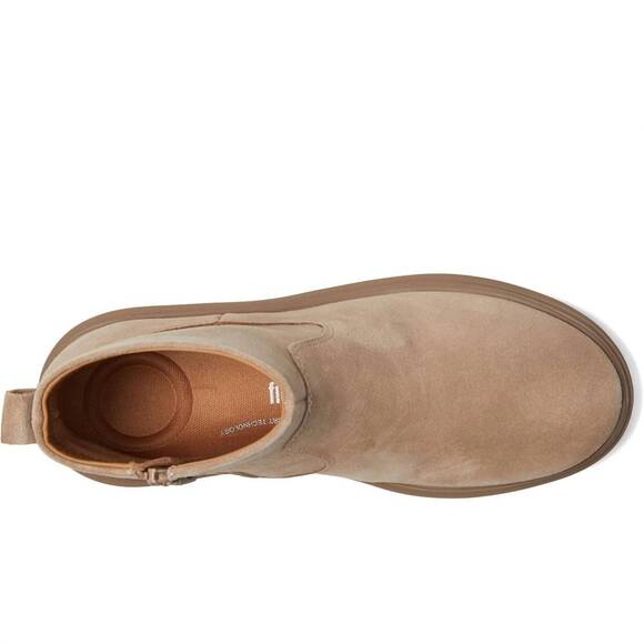 NEW FITFLOP women's iq-comff suede zip ankle boots in taupe - Picture 5 of 6